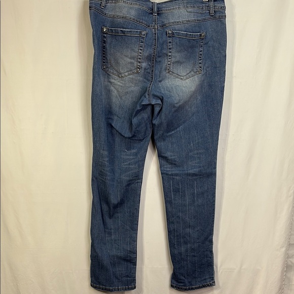 🩴INC Blue Straight Leg Denim slim tech fit - Picture 6 of 9